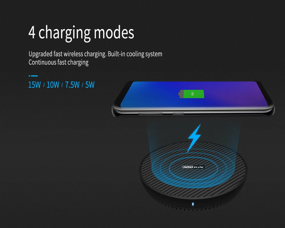 NILLKIN 15W Fast Wireless Charger For iPhone12 11 Pro X XS Qi Wireless Charging Pad With Cooling Fan For Samsung Note20 S20+ S20 NILLKIN 15W Fast Wireless Charger For iPhone12 11 Pro X XS Qi Wireless Charging Pad With Cooling Fan For Samsung Note20 S20+ S20