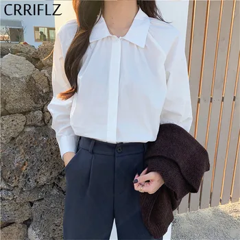 

Women Casual Turn-down Collar Full Solid Polyester Regular Broadcloth CRRIFLZ