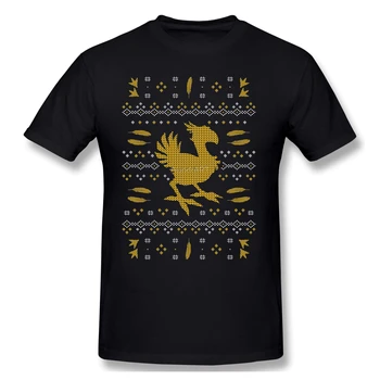 

Final Fantasy Men 100% Cotton T Shirt Graphic Plus Size Chocobo Christmas Oversized Tops