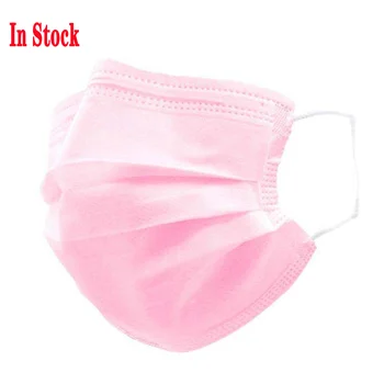 

50PC Disposable Face Mask Industria 3Ply Ear loop disposable Mask Mouth Face Mask FilterSafe Breathable Protective mascaria
