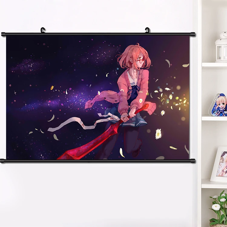 Аниме Kyoukai no Kanata Ninomiya Shizuku настенный свиток плакат Настенные подвесные фрески коллекция домашнего декора художественная картина плакат 40x60 см