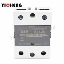 high quality DC control AC Voltage relay Single-phase solid state relay SSR-DA relay control voltage radiator 480V free shipping geya grv8 04 three phase voltage control relay phase sequence phase failure over voltage undervoltage protection
