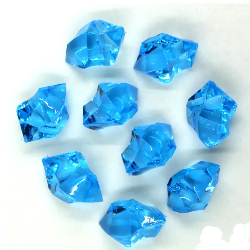 light blue 50 шт. 14*11 мм акриловые хрустальные алмазные пешки неправильные каменные шахматные игровые части для настольных игр аксессуары - Цвет: light blue