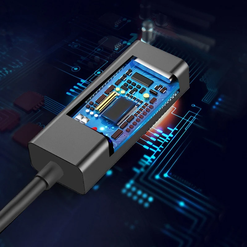 Typ-C Ethernet адаптер Typ-C на 10/100/1000M RJ45 Lan адаптер для MacBook Тип C сетевая карта USB Ethernet