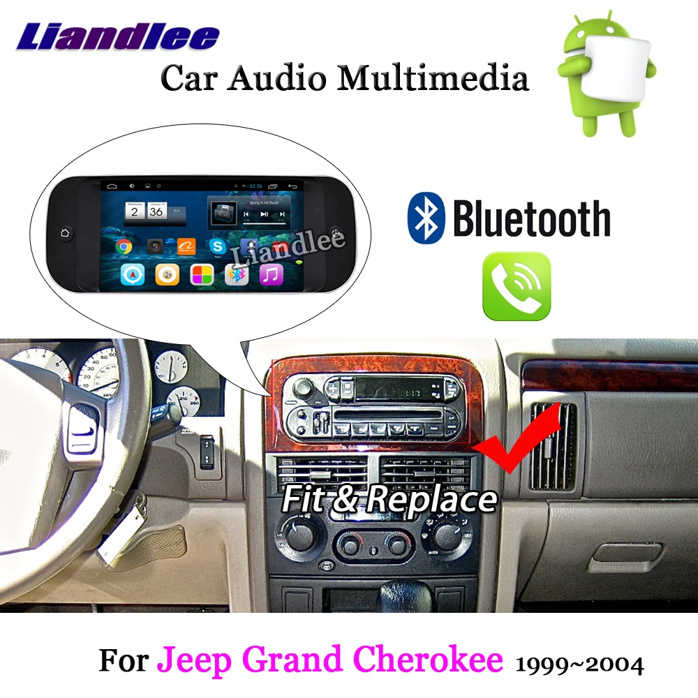 Автомобильная Мультимедийная система Android для Jeep Grand Cherokee 1999 2004 радио стерео Carplay