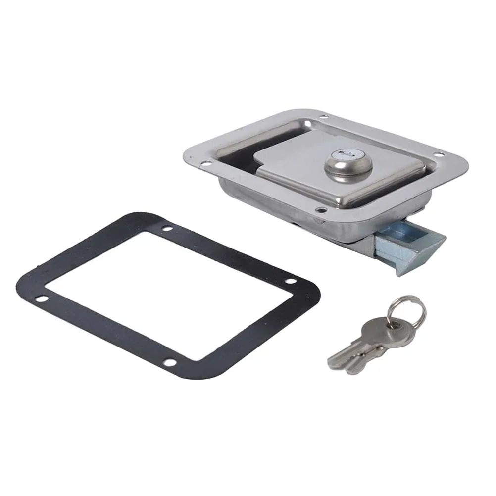 1 PC Trailer RV Tool Box Lock Anti-Theft Stainless Steel Handle Caravan Parts Accessories Truck With Keys | - Цена: 