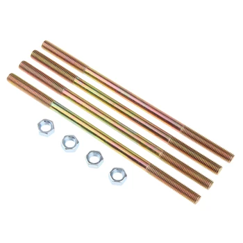 

4pcs 6mm M6 X 145 Mm Engine Cylinder Stud Bolts Nuts Kit For JIANSHE PY80