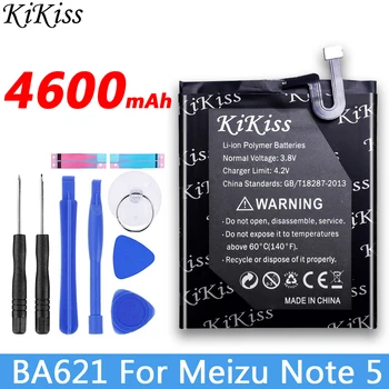 

4600mAh BA621 High Capacity Battery For Meizu Note 5 Battery For Meizy Meilan Note5 / M5 Note Mobile Phone Battery + Free Tools