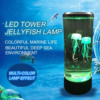 

LED Fantasy Jellyfish Lamp USB Power/Battery Powered Color Changing Jellyfish Tank Aquarium Led Lamp Relaxing Mood Night Light
