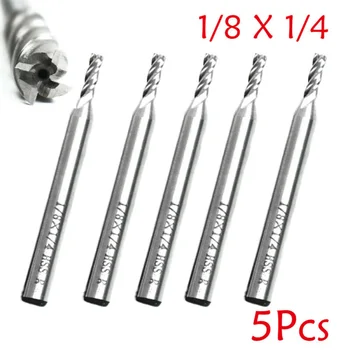 

HSS 1/8x1/4 4 Flute End Mill CNC Cutter Milling Drill Bit Power Tool Supplies