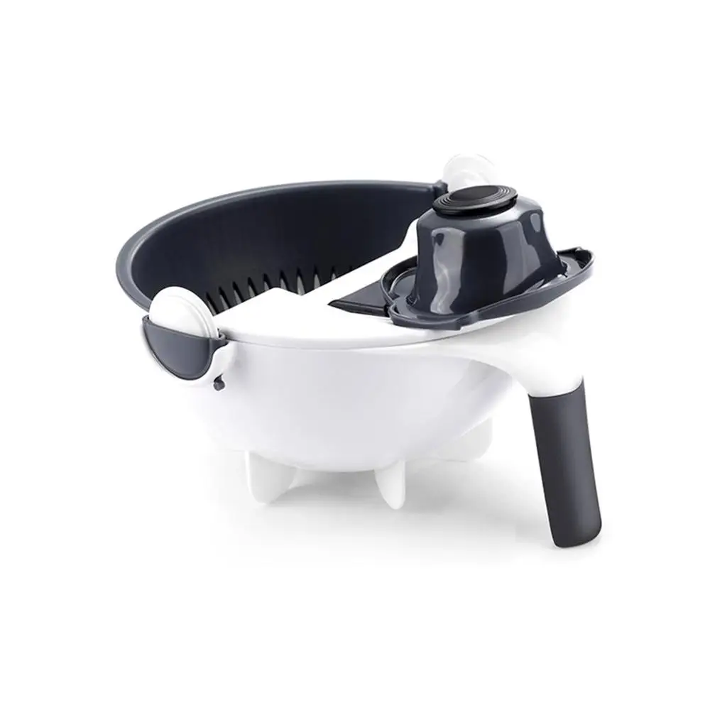 

Magic Rotate The Vegetable Cutter With Drain Basket Multi-functional Kitchen Veggie Fruit Shredder Grater Slicer