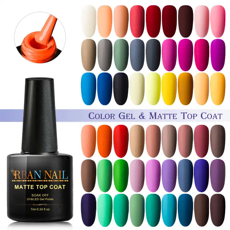 Mtssii Matte Top Jas + Pure Kleur Nagel Gel Semi Permanente Gel Lak Uv