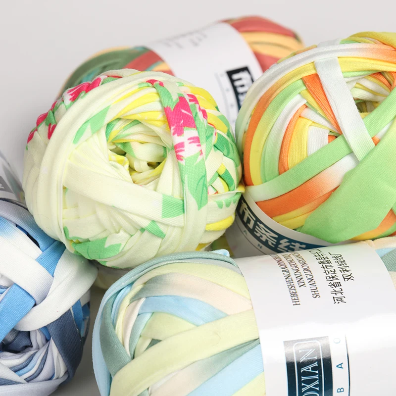 

100g Colourful DIY Crochet Cloth Yarn for Hand Waved Basket Carpets Cotton Yarn Worsted Lot