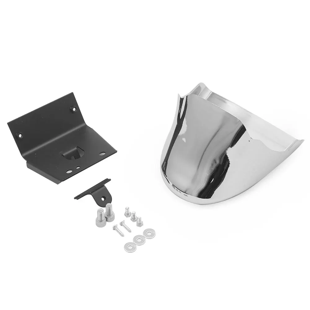 Motorcycle Chrome Front Bottom Spoiler Mudguard Air Dam Chin Fairing For Harley Sportster XL Iron 883 1200 Models