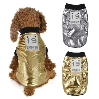 

Pet Autumn Winter Warm Vest Gold Coat for Small Medium Dogs Puppy Down Jacket Hoodies Cosmic Landscape Pet Product