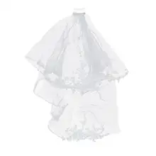 Свадебная фата для невесты, короткая Часовня, двухслойная свадебная вуаль, кружевная вуаль с гребнем для волос, свадебные аксессуары для невесты