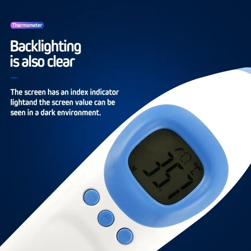 

Baby Digital Thermometer Forehead Ear Non-Contact Body Thermometer Adult Infrared Thermometer Fever Measuring Tools