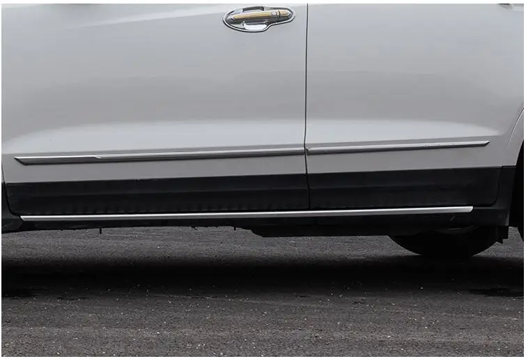 4 шт ABS двери из нержавеющей стали Украшенные баской защитные тюнинговые молдинги для Cadillac XT5-19 ACA201