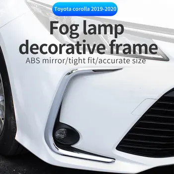 

Fog lamp decorative frame Front fog lamp shield Fog lamp decoration strip Headlight trim strip For Toyota corolla 2019-2020