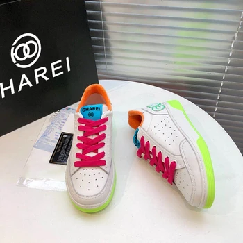 

and women's original Men's French Design Summer flat sports shoes fashion student leisure white leather high quality shoes new