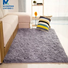 Серый мягкий пушистый ковер ковры для гостиной Декор Искусственный мех ковер длинный плюшевый спальня мохнатая область современный коврик