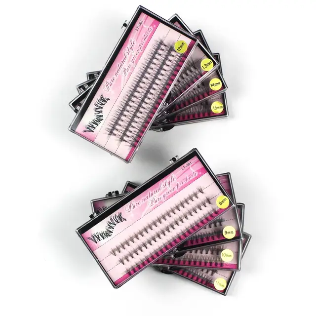 60pcs Individual Cluster Eye Lashes Professional Makeup Grafting Fake False Eyelashesfor eyelash