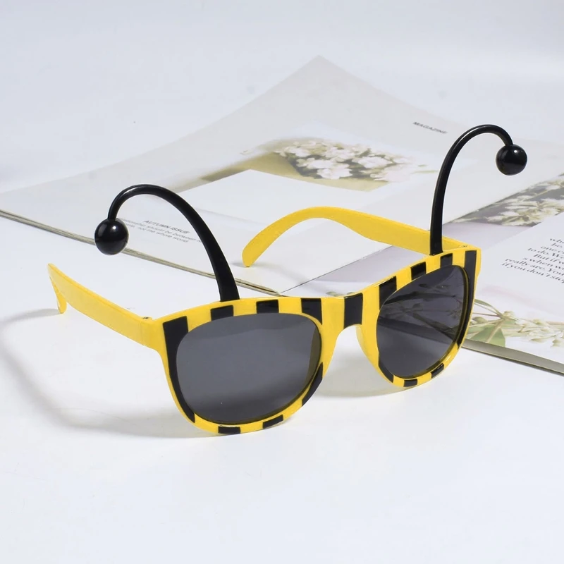 Bumble Bee Cosplay Party Favors Women Men Kids Party Costume Cosplay Accessory Bee Head Hoop Glasses Set birthday party supplies mascot costume