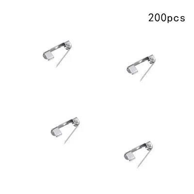 200pcs 1.5cm MIUSIE 200 шт Брошь булавка брошь задняя Пряжка булавка безопасная Брошь-заколка имя значок шитье DIY Ювелирная фурнитура ювелирные аксессуары - Цвет: 200pcs 1.5cm