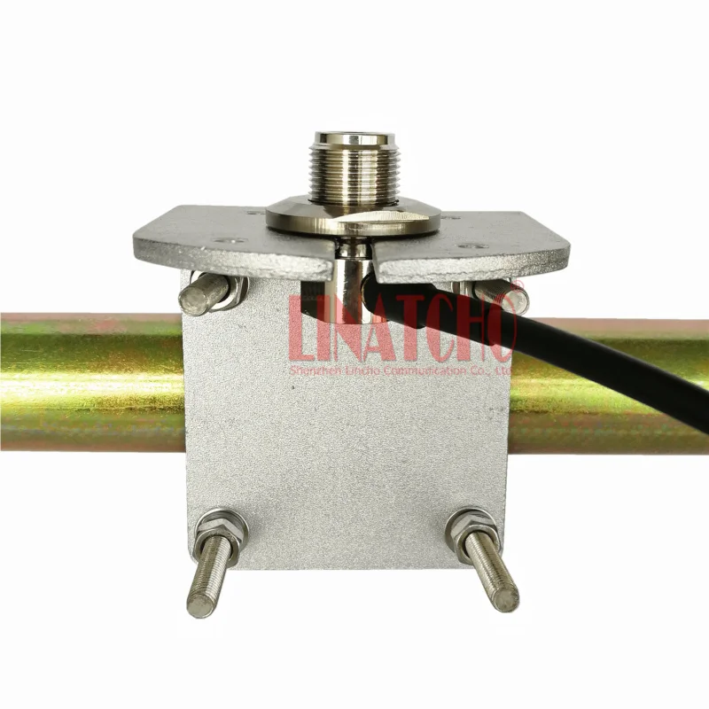 Soporte de pared en forma de L para antena de vehículo, base general de acero inoxidable para exteriores