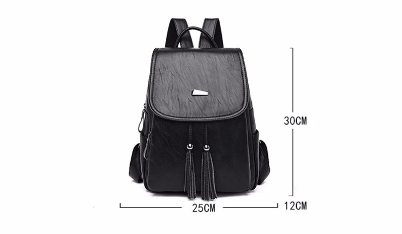 Новинка, женские кожаные рюкзаки для девочек, Mochilas, одноцветные, большая вместительность, рюкзак на каждый день, женский, винтажный рюкзак