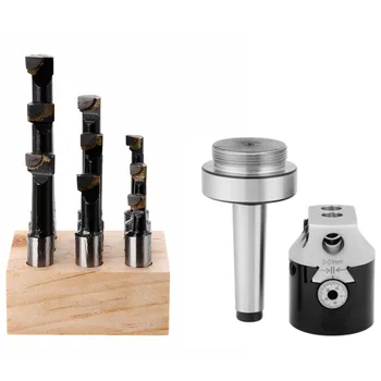 Buy 1 Set Taper Collet Chuck Holder Lathe Milling Cutter MT2 Boring Head Tool Holder High-carbon Steel Cutting Machine Adapter