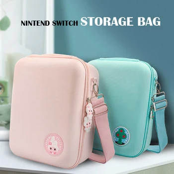 

Cute Rabbit Storage Bag Joy-Con Pro Controller Full Set Accessories Hard Shell Cover Travel Case For Nintendo Switch Console