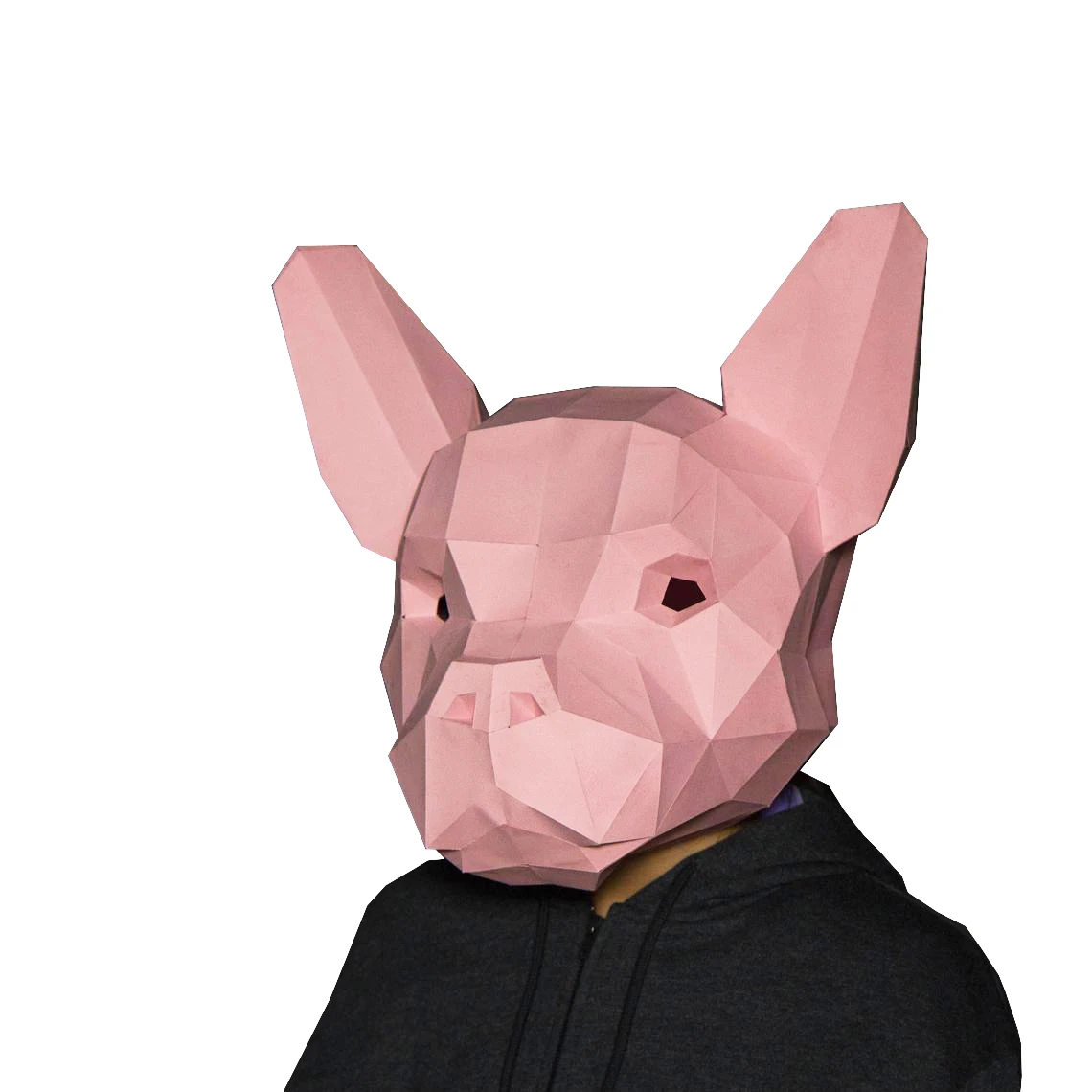 Amine Cosplay Maiale Maschera Rosa 3D Papercraft Carta Maschera Per Adulti Indossabile Halloween Masque Visage Costume Uomo Giocattoli Fai Da Te Parti