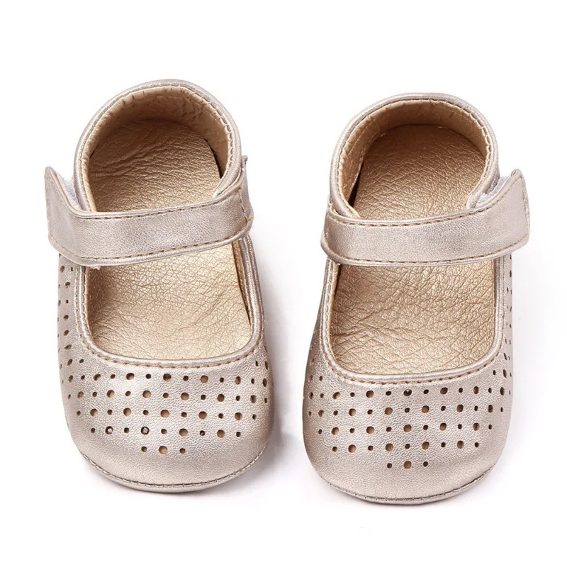 Одежда для маленьких девочек, которые делают первые шаги; летние Нескользящие мягкая подошва для девочек принцесса обувь для малышей для маленьких детей от 0 до 12 месяцев