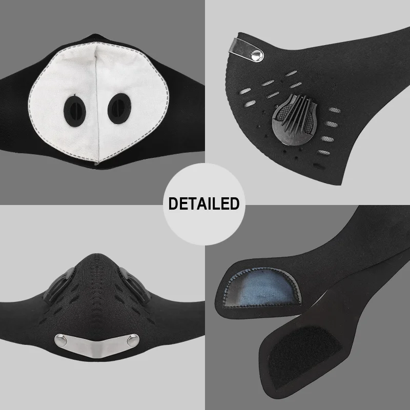 X TIGER Facemask PM 2 5 противозагрязненная велосипедная маска для лица с дыхательным