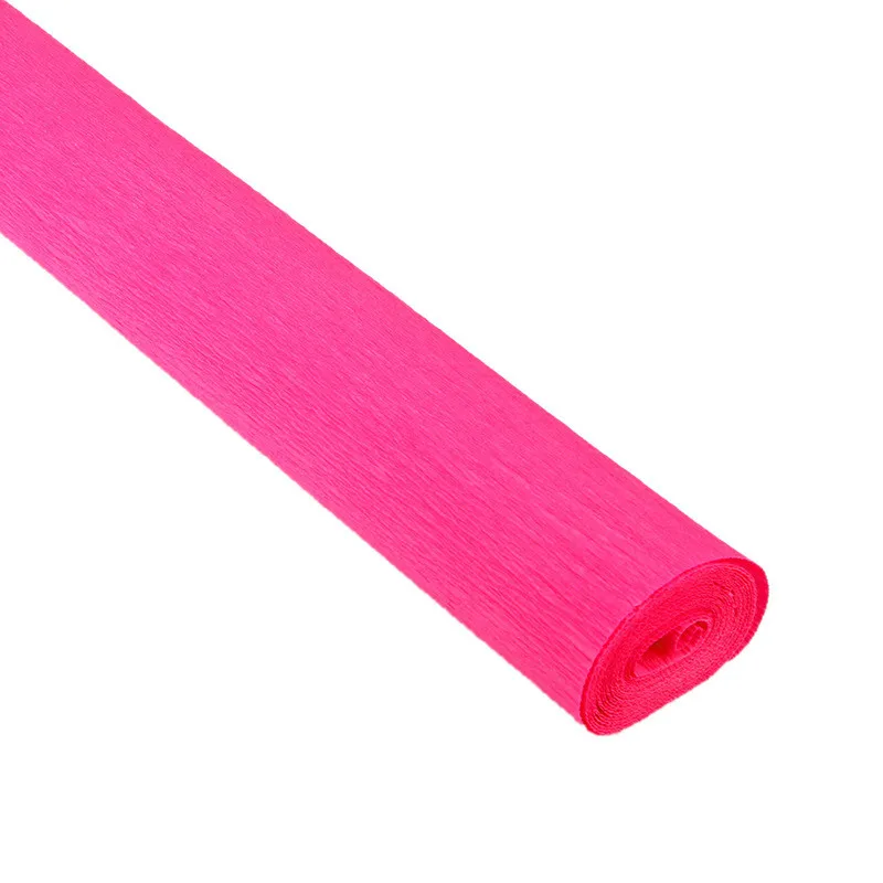 Rose red Paper 1 рулон ручной работы морщин бумага DIY ремесло поставки цветок материал роза телескопическая рулон края бумаги детский сад Chirdren декоративный - Цвет: Rose red Paper