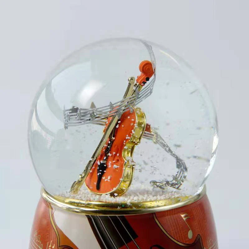 Музыкальная шкатулка креативная музыкальная шкатулка Хрустальный шар со снежинками вращающийся снежок музыкальная шкатулка