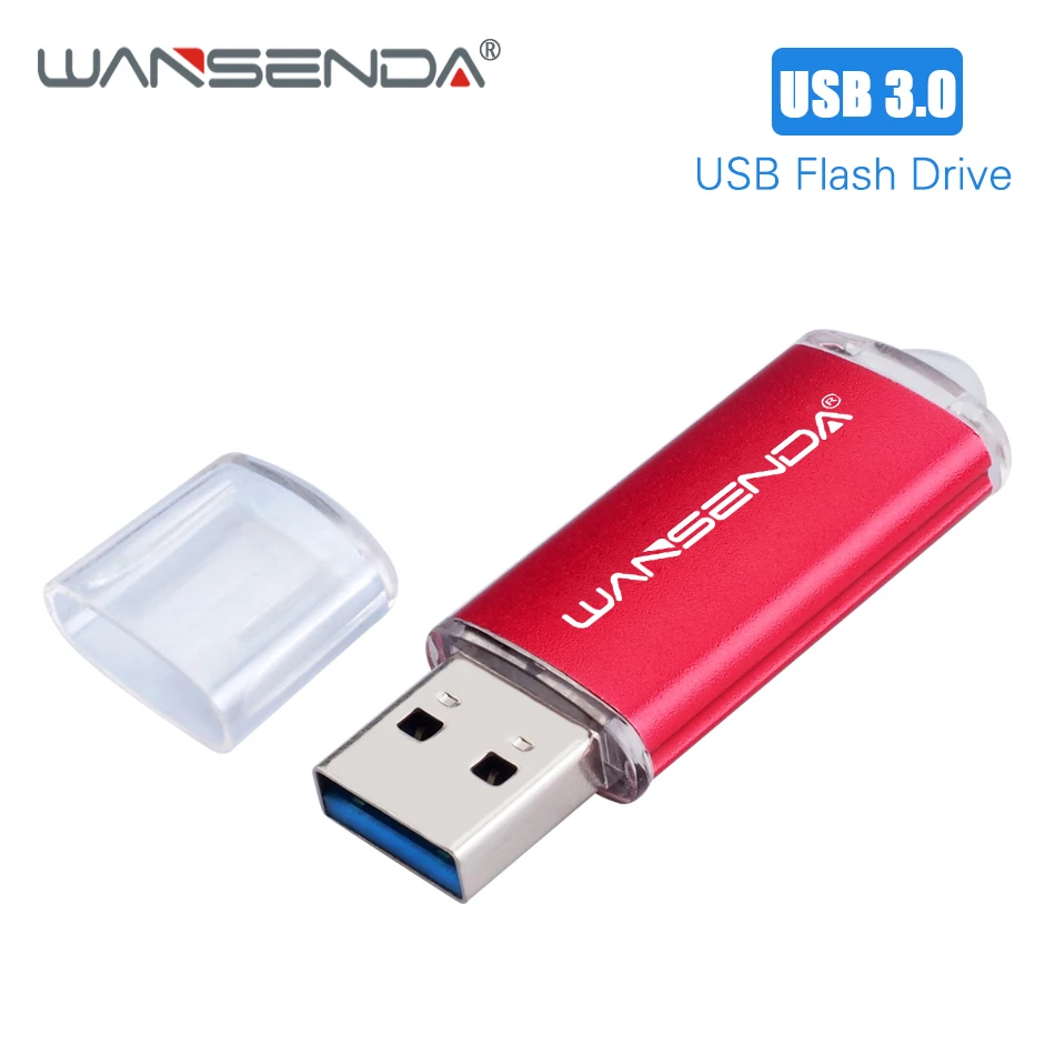 WANSENDA высокоскоростной Usb флеш-накопитель, металлический флеш-накопитель, 256 ГБ, 128 ГБ, 64 ГБ, 32 ГБ, 16 ГБ, 8 ГБ, флеш-накопитель, флешка USB 3,0, карта памяти