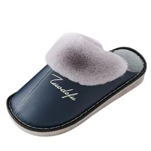 Водонепроницаемые тапочки; теплые хлопковые меховые тапочки с буквенным принтом; Нескользящие тапочки для мужчин; повседневные мужские кроссовки; erkek ayakkabi