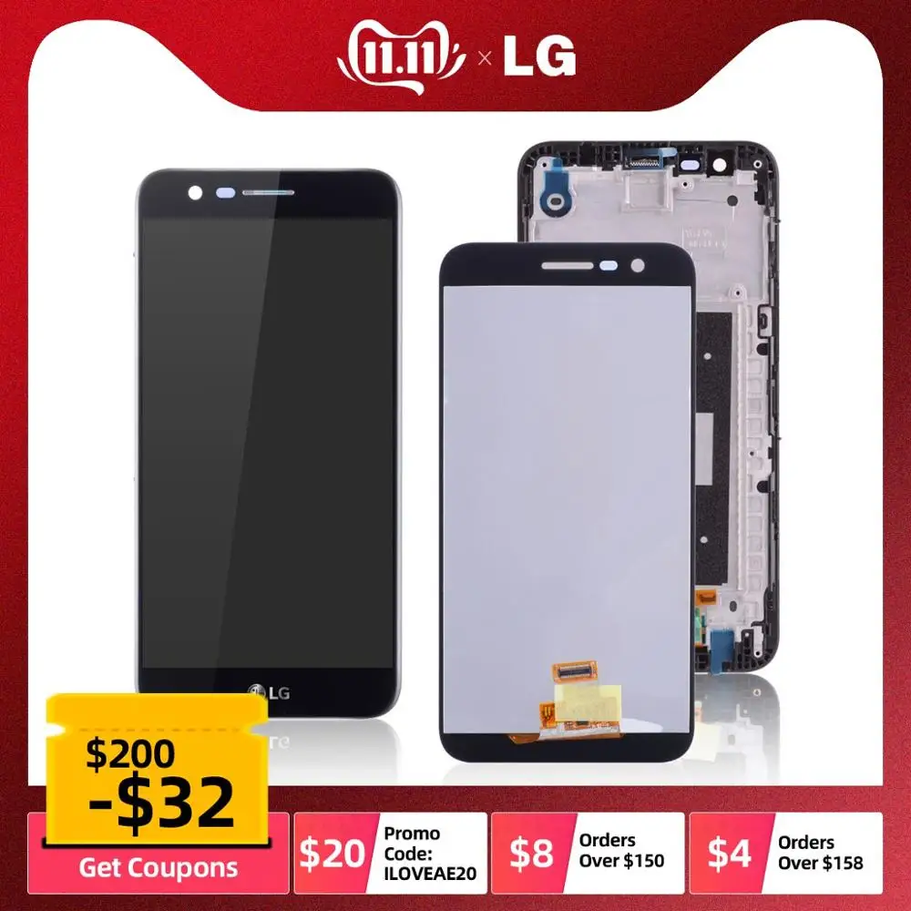 Online 5.3 Original Display For LG K10 2017 LCD Touch Screen Digitizer For LG replacement Display K20 Plus X400 M250 M250N M250E #3