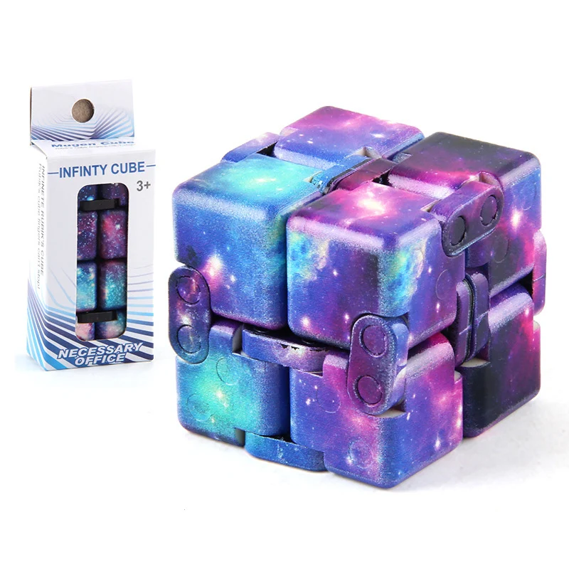 Magic Cube Infinity Folding Cube Multi-fonctionnel Stress Soulageant Jouet  éducatif