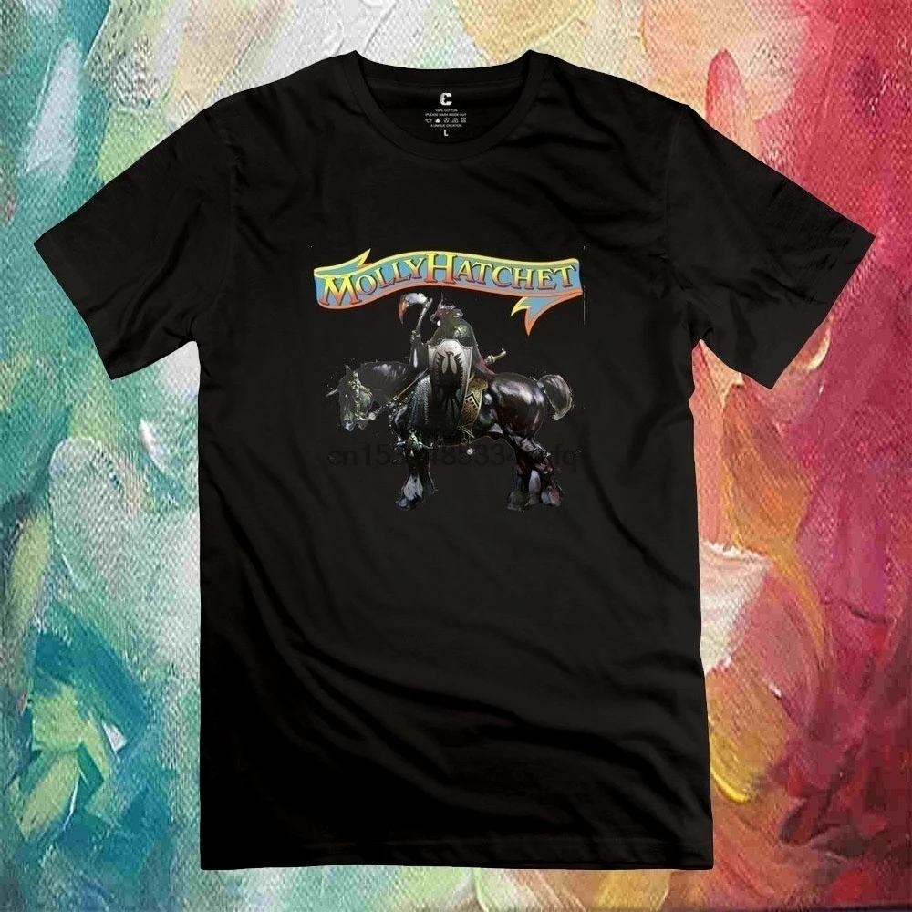 Мужская футболка Molly Hatchet из 100% хлопка уникальный дизайн в простом стиле | одежда