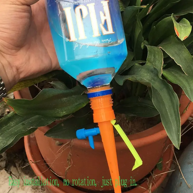 Водонагреватели для растений система капельного полива поток воды и переключатель управления клапаном цветок Бытовая бутылка Капельное оросительное устройство E65B