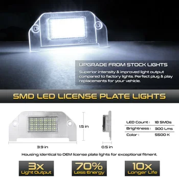 

Light Lamp License Plate Light LED License Plate 600 + lumens 18SMD LED