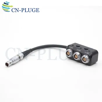 

0B 2 pin Male to 0B 2 pin Female Hub Adapter Splitter for ARRI /SONY Camera Power Supply Distributor, three way splitter
