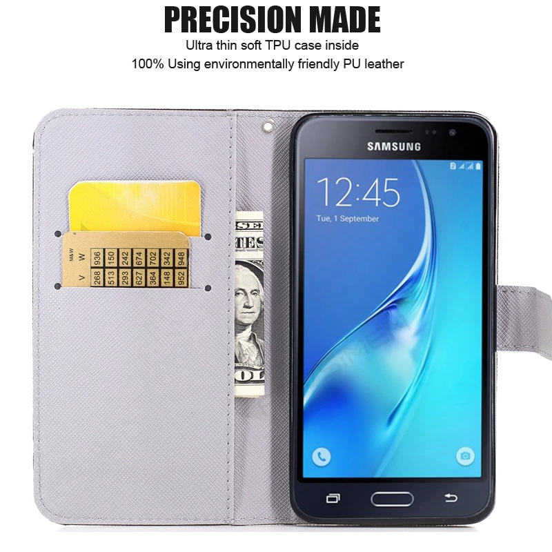 Кожаный чехол-книжка для телефона с крышкой для samsung Galaxy J2 J5 J7 Prime 2 Prime2 J1 J3 J5 J7 Neo Pro J701 Nxt Core J120 бумажник чехол