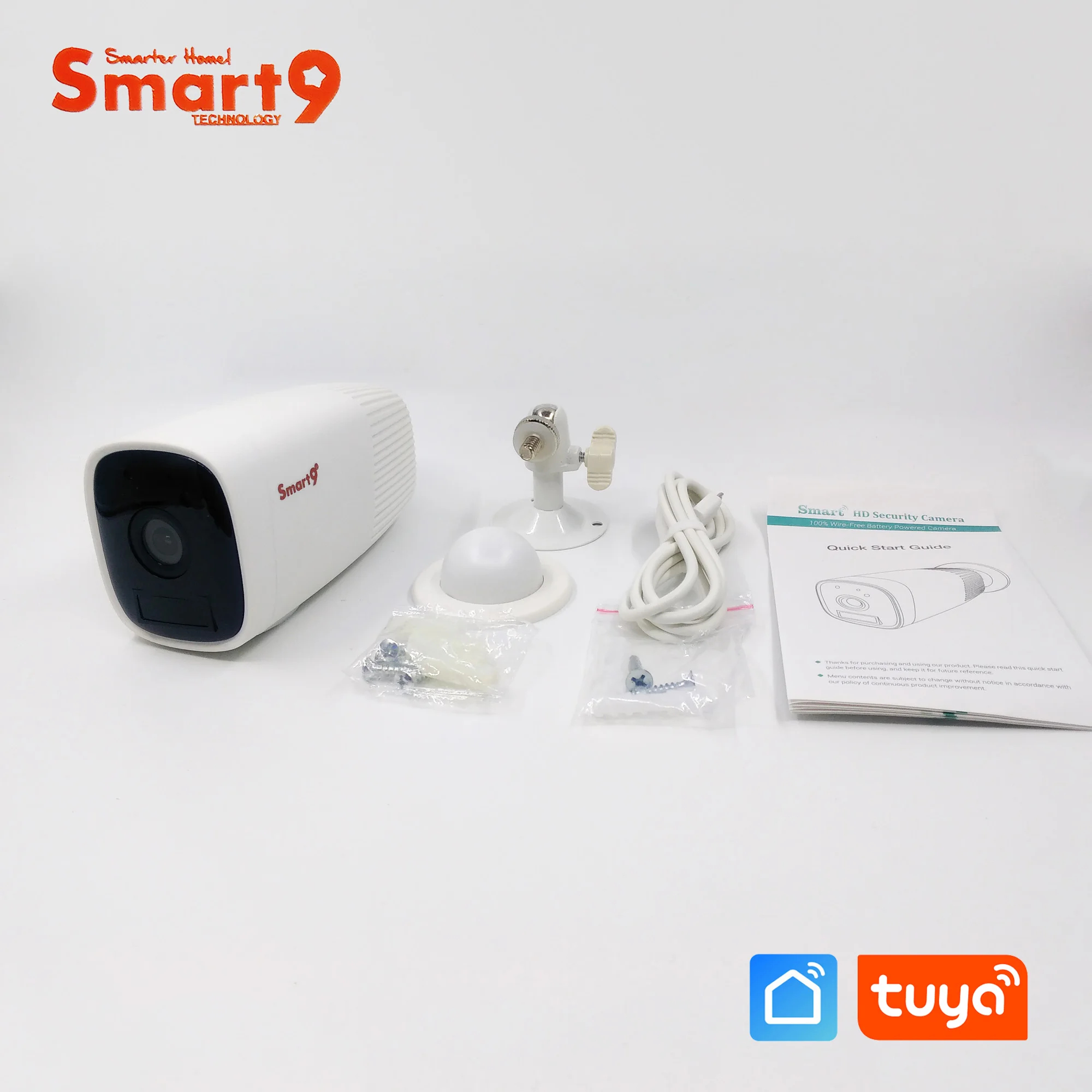 Smart9 Full HD 1080P батарея WiFi Камера ИК Ночное Видение движения PIR открытый погодостойкий двухканальную аудиосвязь приведенный в действие TuYa