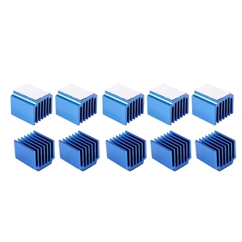 

10pcs 3D Printer Parts Blue Aluminum Stepper Driver Heatsink For TMC2100 LV8729 TMC2208 TMC2130