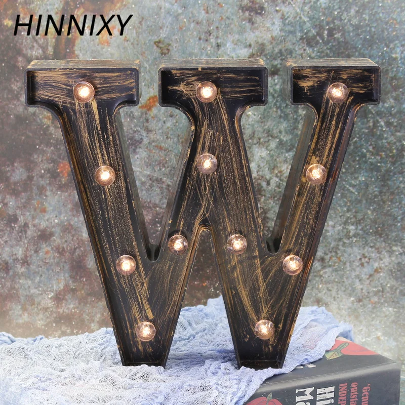 Hinnixy A R настенный светодиодный светильник в стиле ретро с буквами промышленный