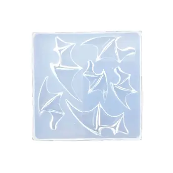 

3Pcs Magic Wand Evil Wings Devil Horns Hair Clips Silicone Resin Mold Witch Wand Theme Epoxy Resin Casting Molds Kit